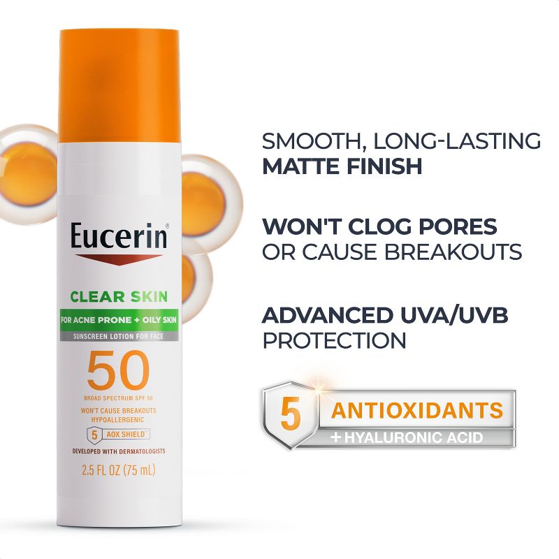 Eucerin Clear Skin Face Sunscreen Lotion