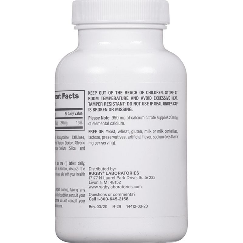 Rugby Calcium Citrate