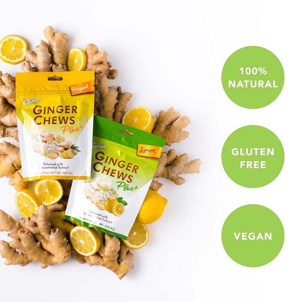 Prince of Peace Ginger Chews Plus+ - Lemon / 3 oz