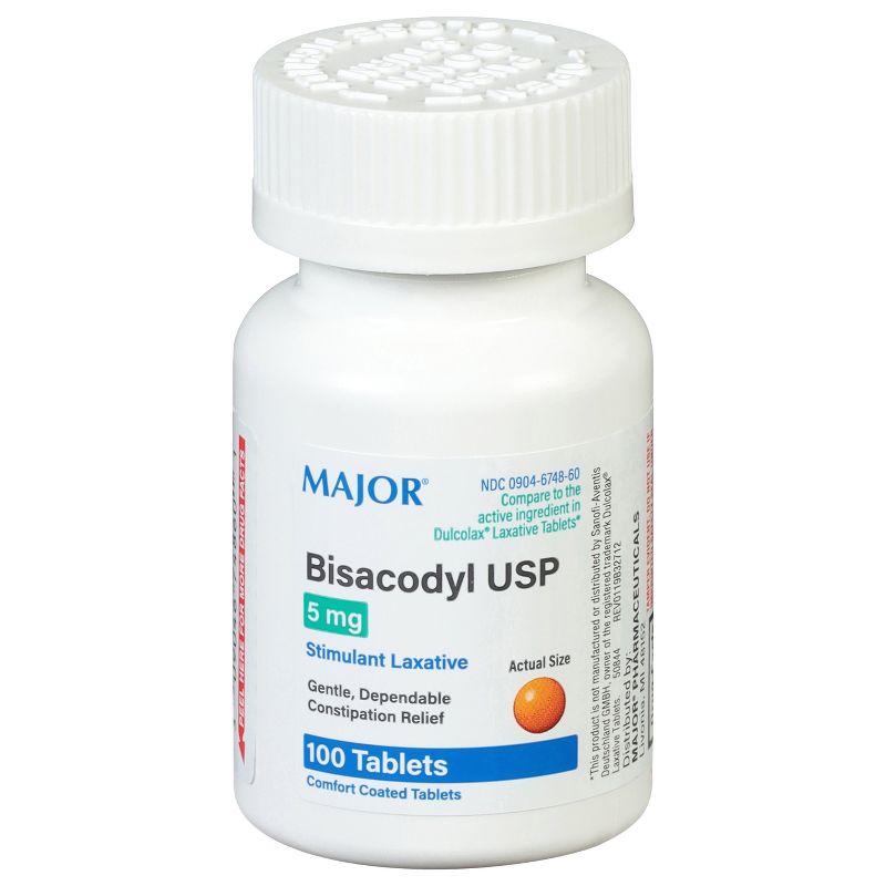 Major Bisacodyl 5 mg Tablets