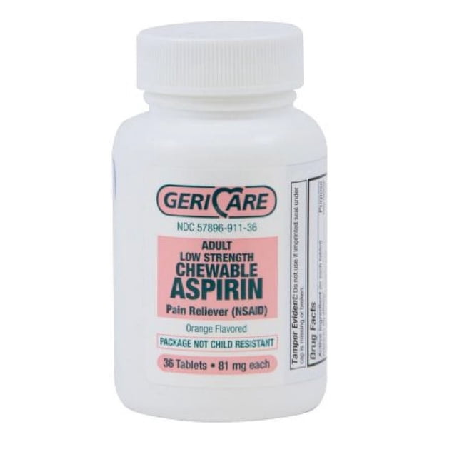 Geri-Care Chewable Low Dose Aspirin 81 mg