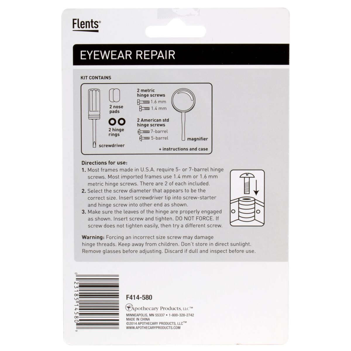 Flents Eyewear Repair Kit and Magnifier