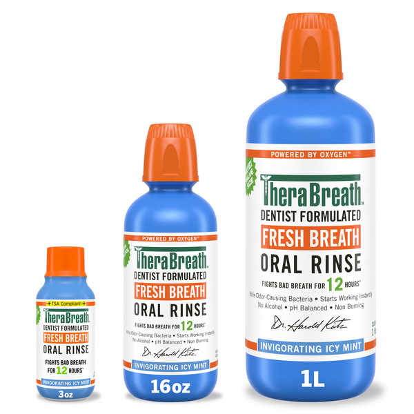 TheraBreath Fresh Breath Oral Rinse - Invigorating Icy Mint / 16 fl oz