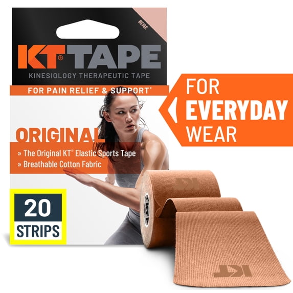 KT Tape Cotton Kinesiology Tape - Beige / 20 strips