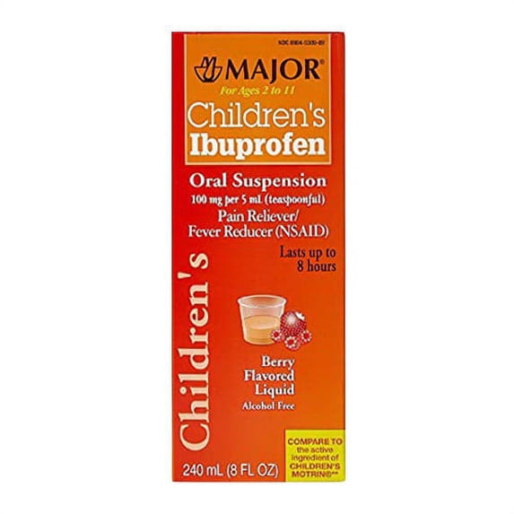 Major Children's Ibuprofen Oral Suspension - Berry / 240 mL (8 fl oz)