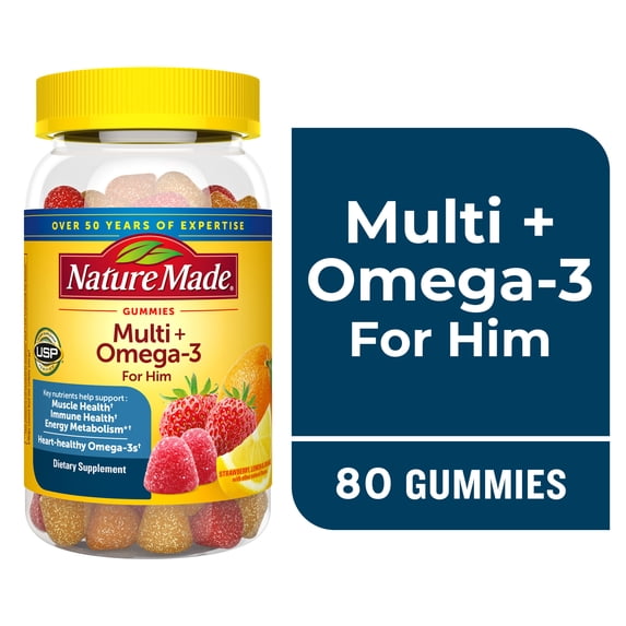 Nature Made Multi + Omega-3 Men Gummies