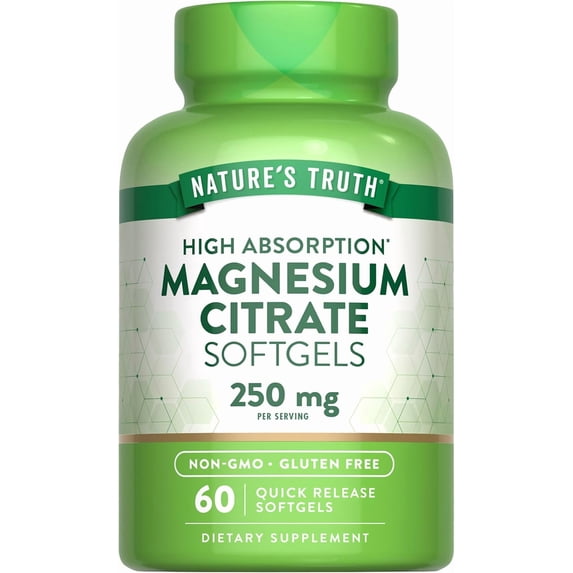 Nature's Truth High Absorption Magnesium Citrate Softgels