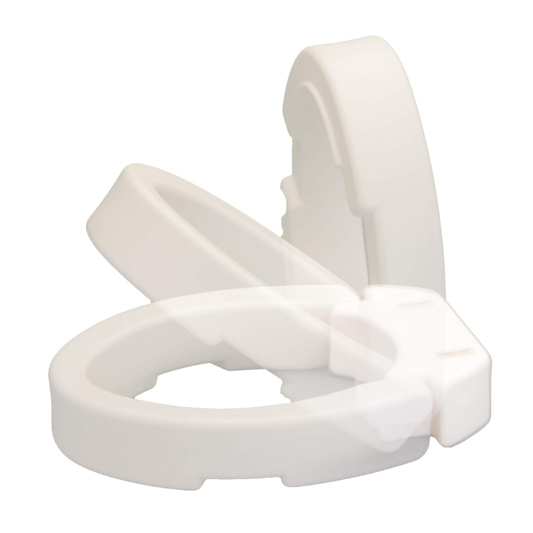 Nova Toilet Seat Riser, Elongated, Hinged