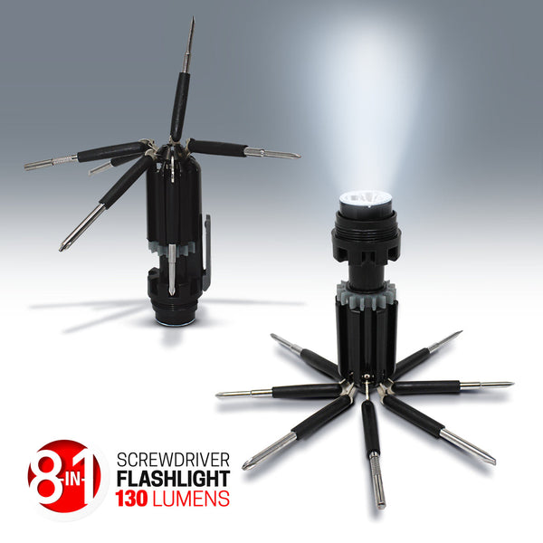 WorkSpace 8-in-1 Screwdriver Flashlight
