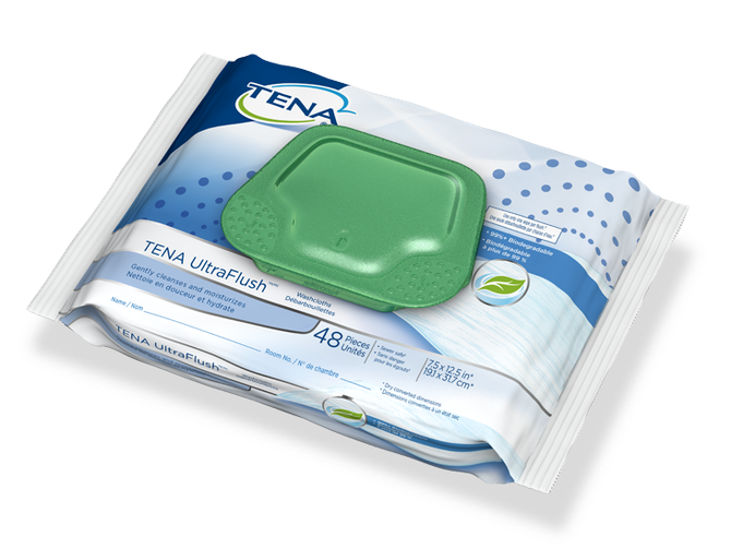 TENA UltraFlush Washcloths