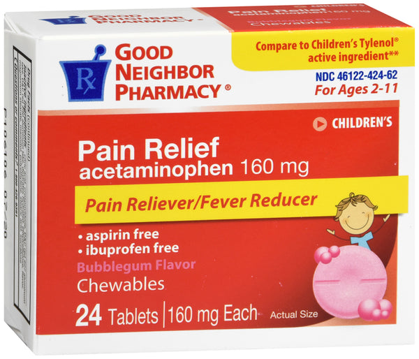 Good Neighbor Pharmacy Children's Pain Relief Chewable Tablets