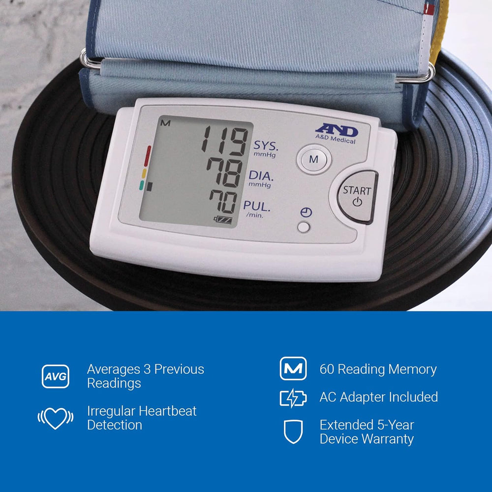 A&D Medical Automatic Blood Pressure Monitor, Extra Large Cuff