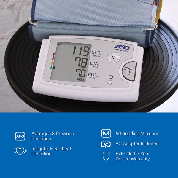 A&D Medical Automatic Blood Pressure Monitor, Extra Large Cuff