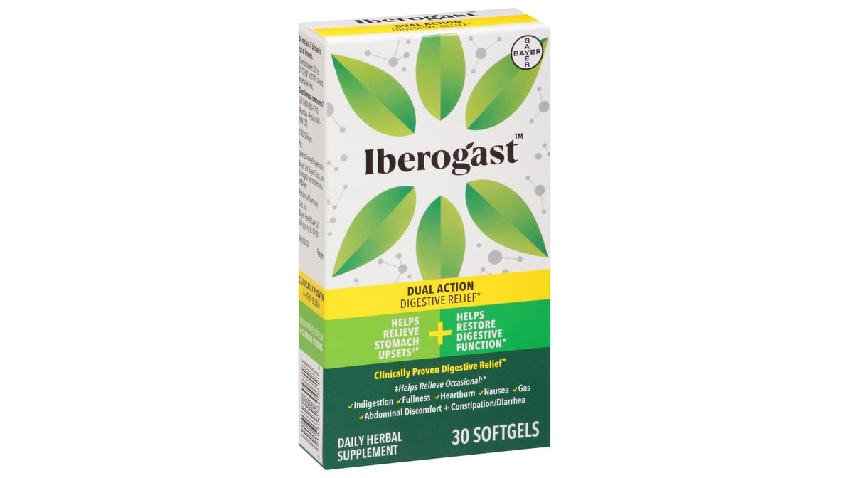 Iberogast Dual Action Digestive Relief Softgels