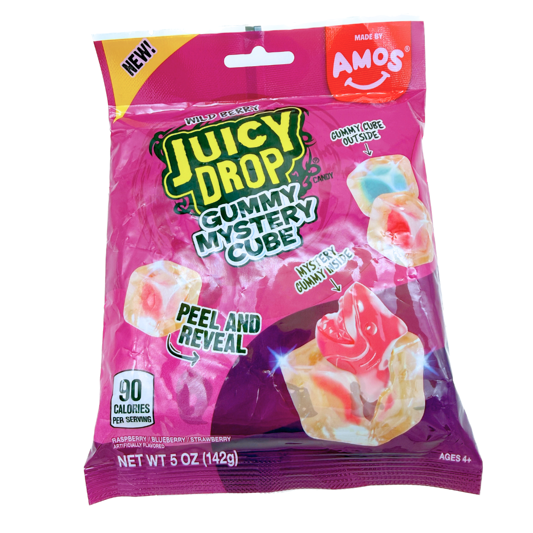 Amos Juicy Drop Gummy Mystery Cube - Wild Berry / 5 oz