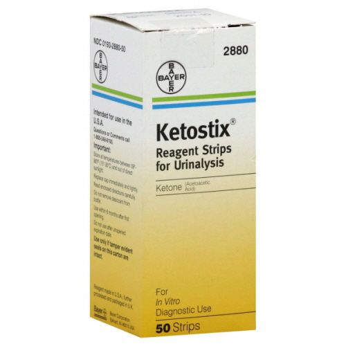 Ketostix Reagent Strips for Urinalysis - 50 ct
