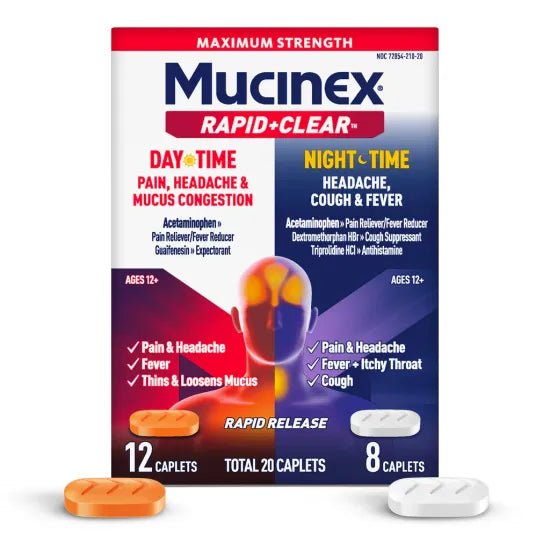Mucinex Rapid+Clear Night Time Headache, Cough & Fever