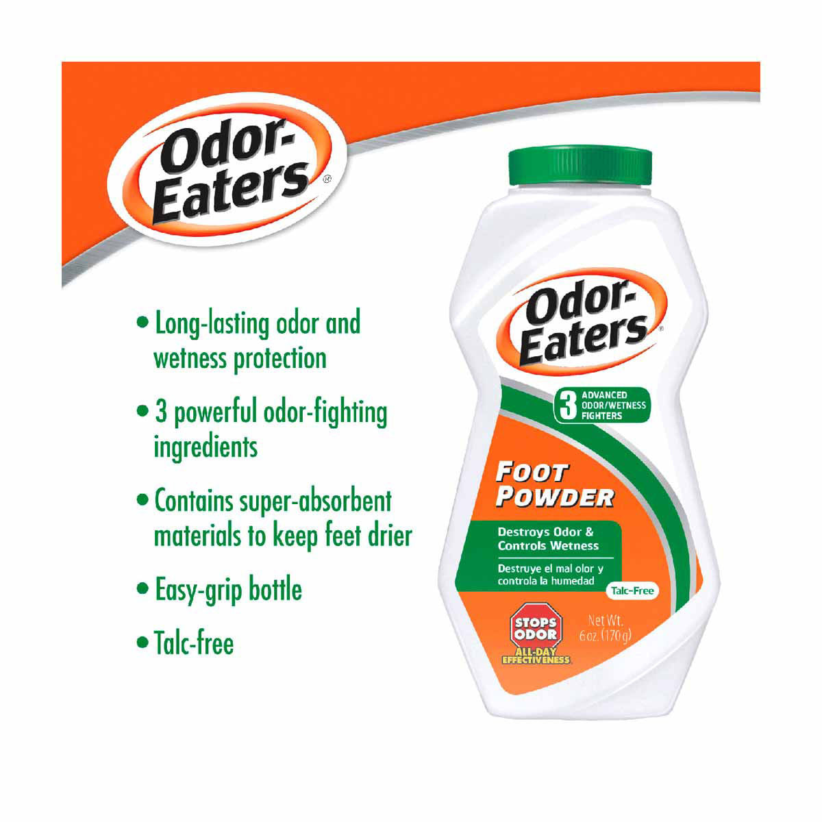 Odor-Eaters Talc-Free Foot Powder