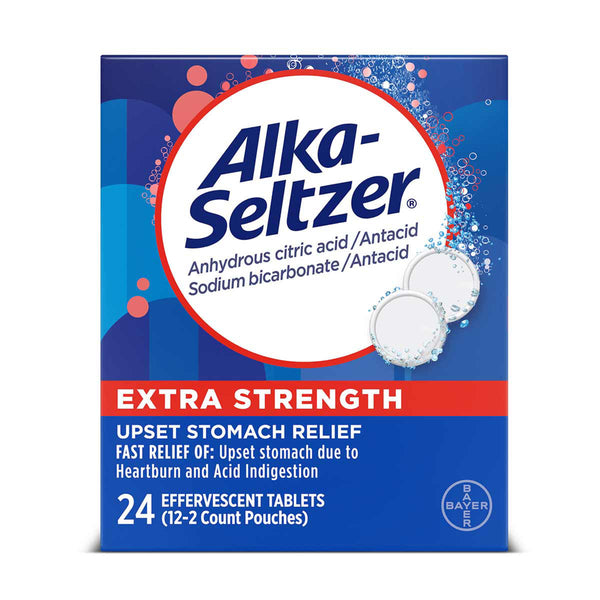 Alka-Seltzer Effervescent Tablets - Extra Strength / 24 ct