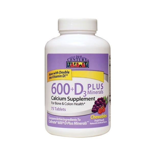 21st Century Calcium 600 + D3 Plus Minerals