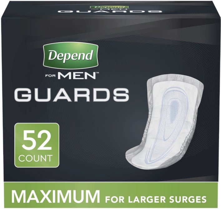 Depend Fresh Protection Guards for Men, Max Coverage