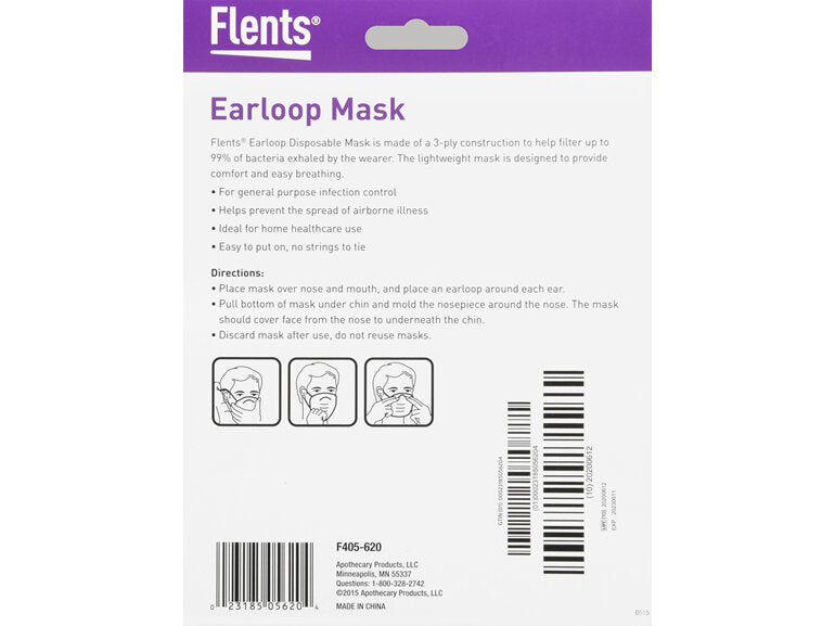 Flents Protechs Earloop Mask