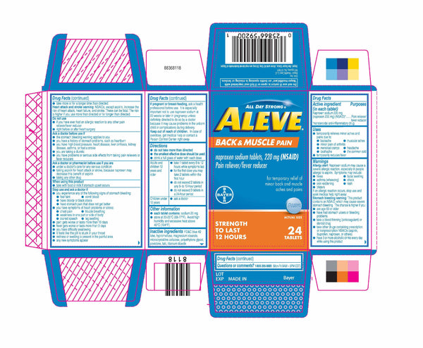 Aleve Back & Muscle Pain - 24 ct