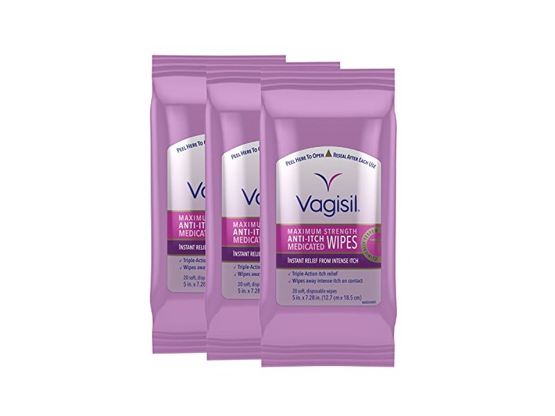 Vagisil Maximum Strength Medicated Anti-Itch Wipes