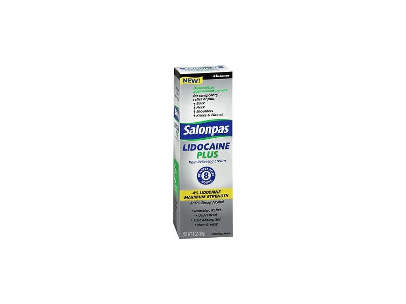 Salonpas Lidocaine Plus Pain Relieving - Cream / 3 oz (85 g)
