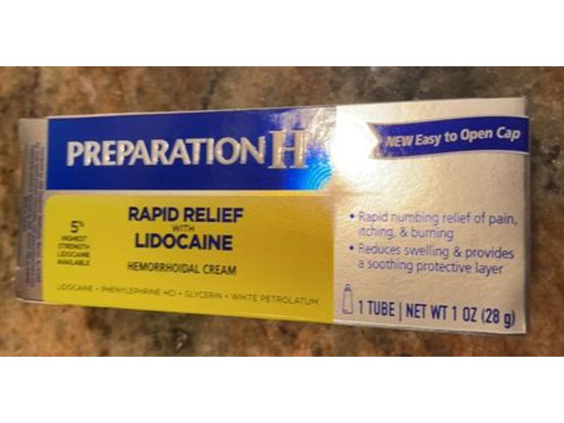Preparation H Rapid Relief with Lidocaine Cream