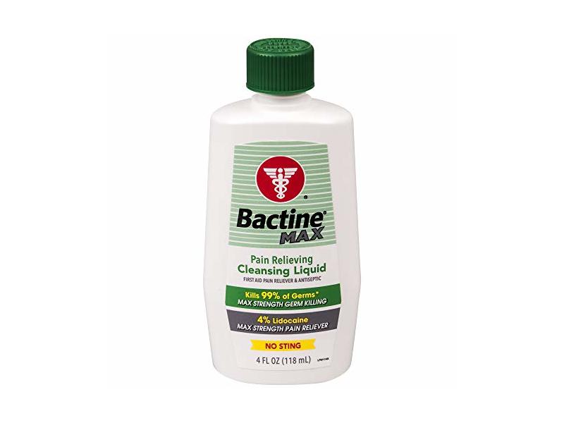 Bactine Max Pain Relieving Cleansing - 4 fl oz (118 mL)