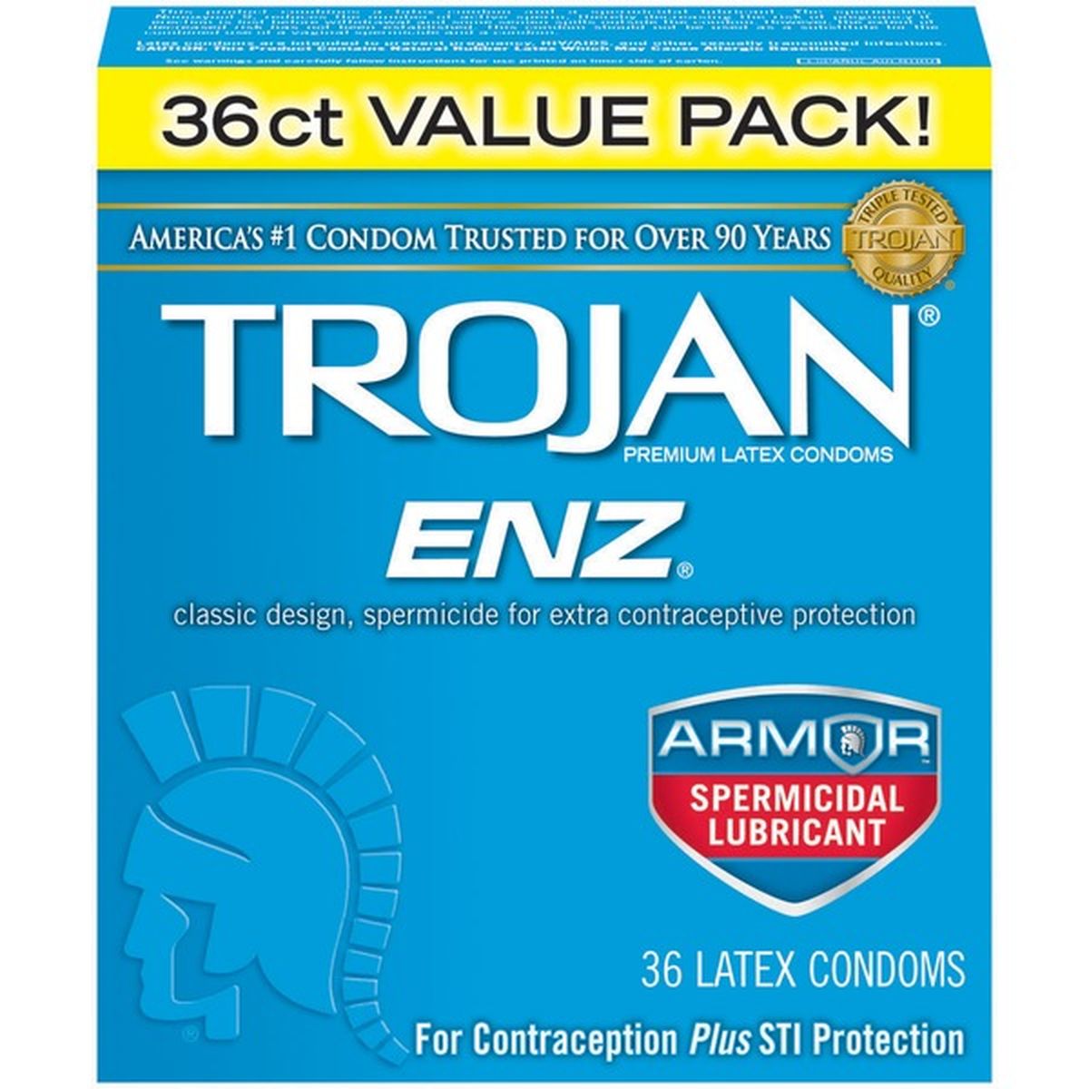 Trojan ENZ Condoms with Spermicidal Lubricant