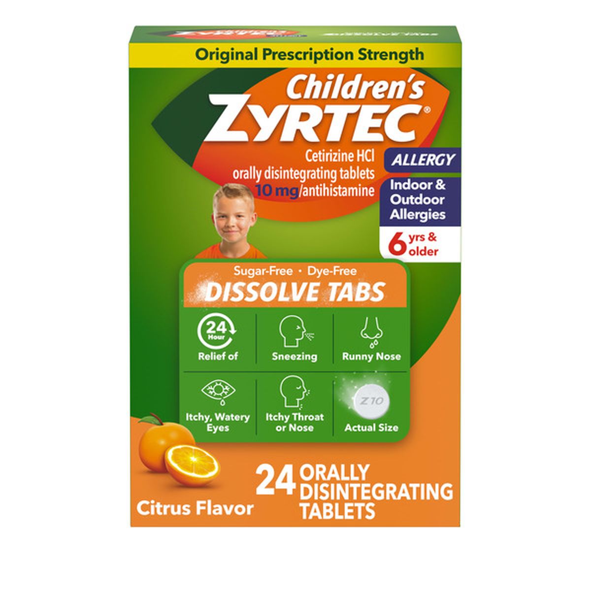 Children's Zyrtec Dissolve Tabs