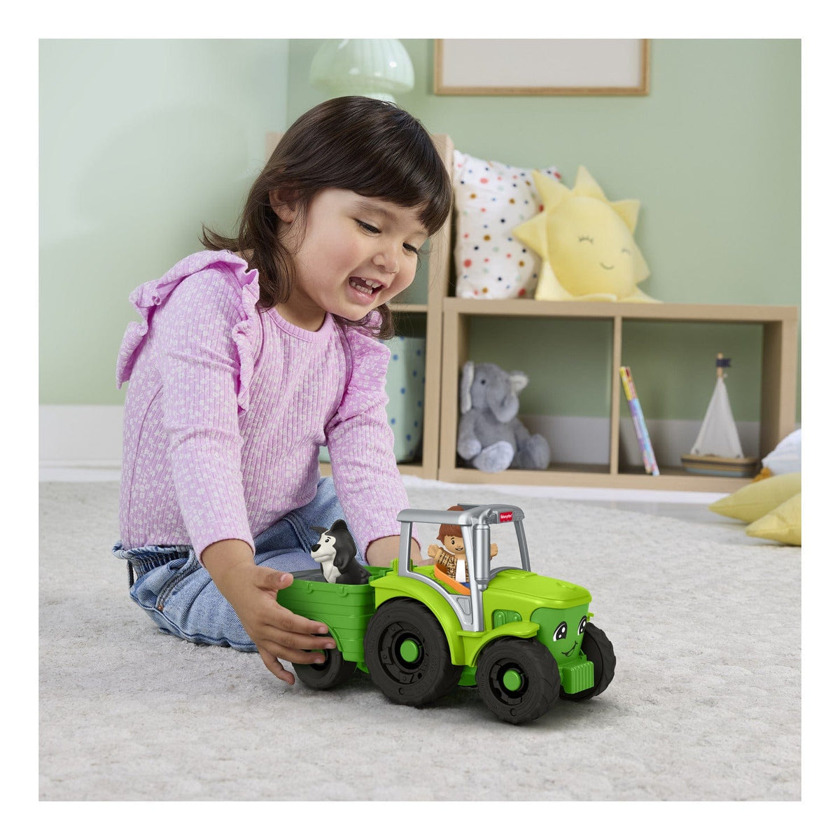 Fisher-Price Little People Push & Play Tractor