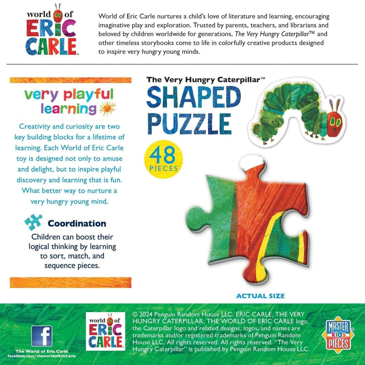 MasterPieces World of Eric Carle The Very Hungry Caterpillar Shaped Puzzle