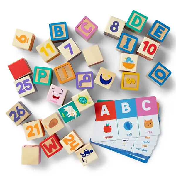 Melissa & Doug Ms. Rachel Wooden Learning Blocks