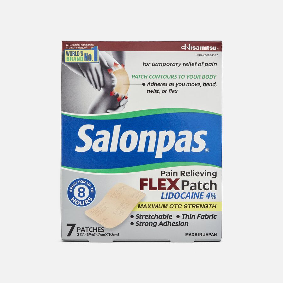 Salonpas Pain Relieving Flex Patch Lidocaine 4%